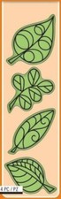 Inkadinkado Whimsical Falling Leaf Leaves Icons Autumn Tree Cling Rubber Stamp