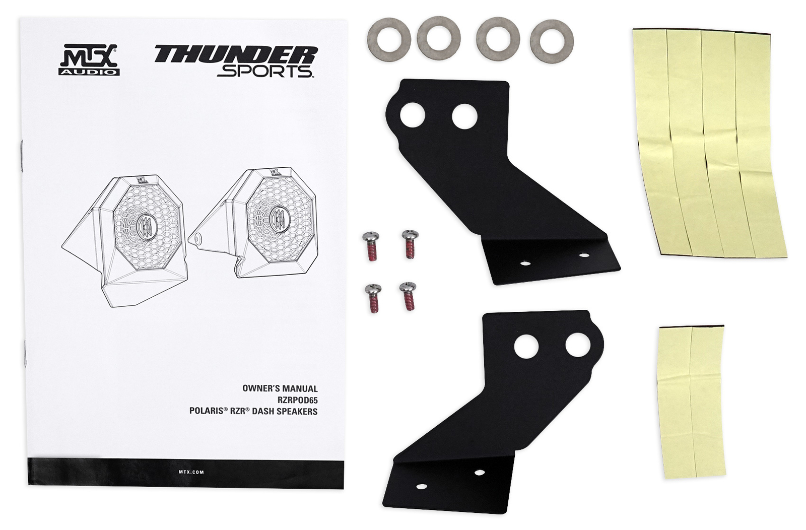 Динамики MTX RZRPOD65 65 мощностью 130 Вт с каркасным креплением на приборной панели Усилитель для Polaris RZRUTV