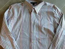 Men's Express Studio Button Down Dress Shirt, Size Large. Dry Cleaned