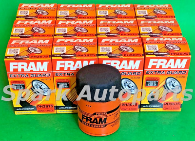 Case of 12 Engine Oil Filter-Extra Guard FRAM PH3675 For CHEVROLET, GMC, PONTIAC