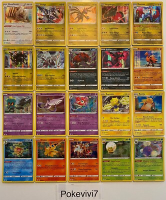PROMO x20 Pokemon Karten HOLO FULL SET EB07 /203 Himmlische Evolution DE NEU