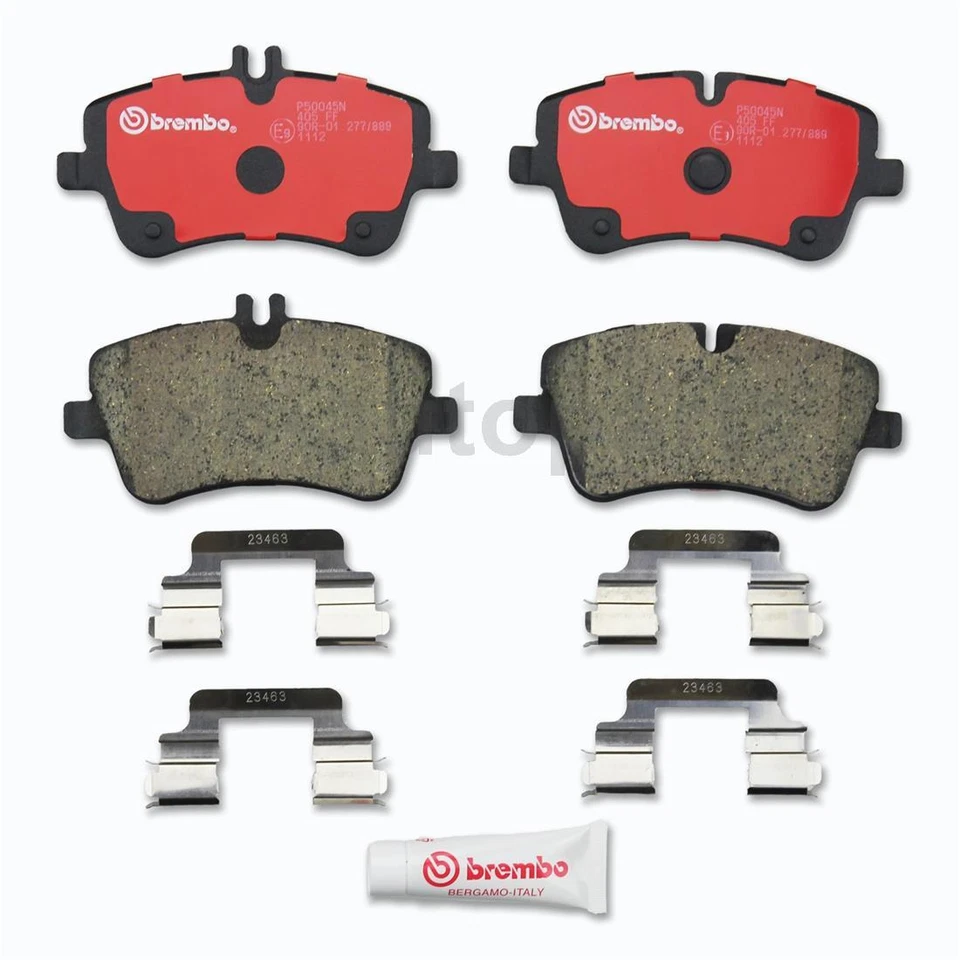 2x pastillas de freno delanteras traseras para Mercedes-Benz C230 2003 2004 2005 Foto 2 de 3