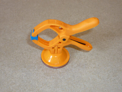 3St. Wolfcraft microfix orange Klemmzwinge Federzwingen mit Saugnapf Zwinge