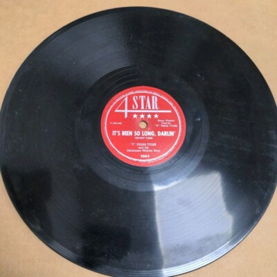 T Texas Tyler 78 RPM Single Vinyl 10'' 4 STAR, Erstauflage, Near Mint