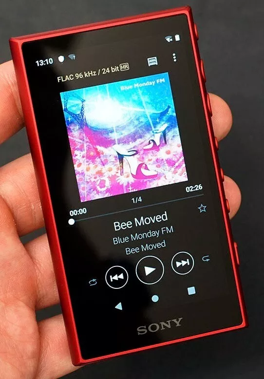 SONY WALKMAN 16GB Hi-Res A Series Audio Player NW-A105 Red English Language