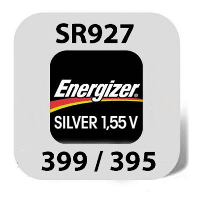 4 x Energizer 399 / 395 Uhrenbatterie 1,55 V SR927W SR57 AG7 LR926 LR927 51mAh 