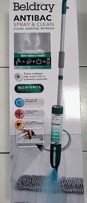 Balai pulvérisateur anti trace pour grands nettoyages de vitres et sols