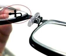 2 PAIR Plug In Nose Pads Fits Ray Ban Replacement PLUG IN PUSH IN Silver or Gold