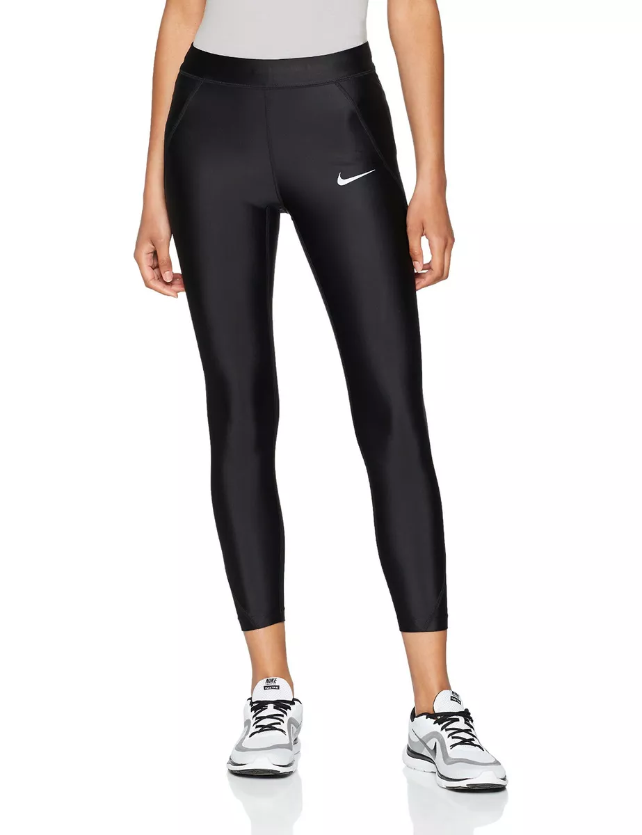 NEW NIKE [M] Women's POWER Speed TIGHT FIT Run/Yoga 7/8 Leggings-Black  890333