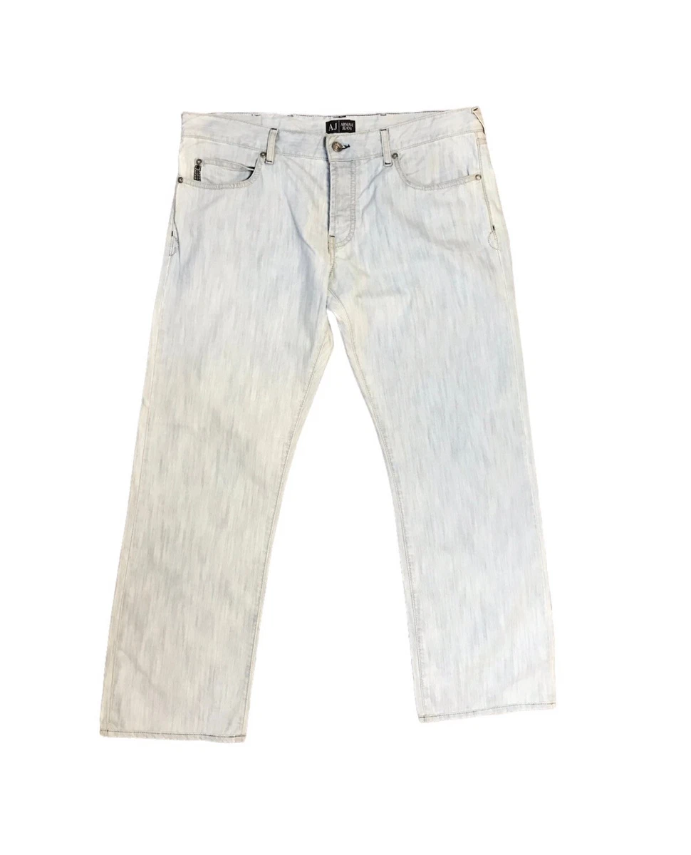 Armani white jeans mens cheap