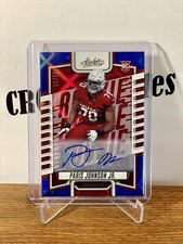 Paris Johnson Jr. 2023 Absolute Signatures Spectrum Blue /50 RC #147 Cardinals 