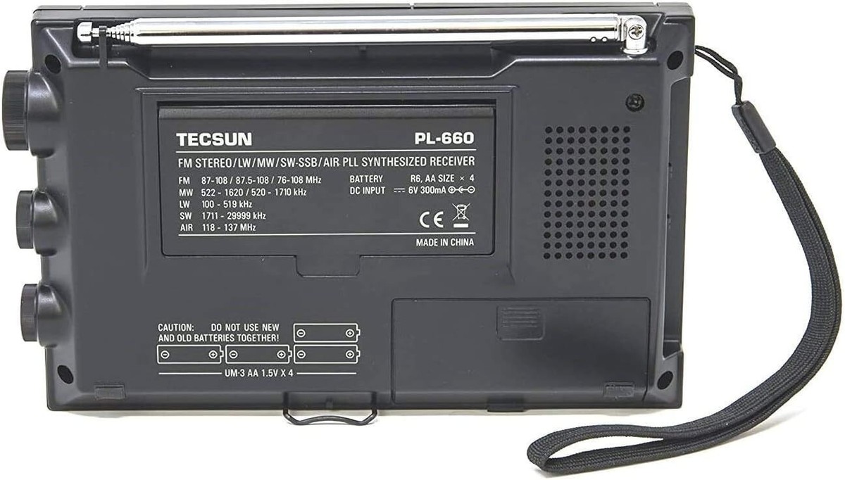 TECSUN/PL-660/PLL高性能ラジオ/美品（未使用に近い） TECSUN PL660 AM/FM/SW Air SSB Synchronous Radio - Black for