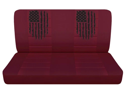 Bench Truck Seat Covers Fits 1977-1994 Ford F-150 with American Flag