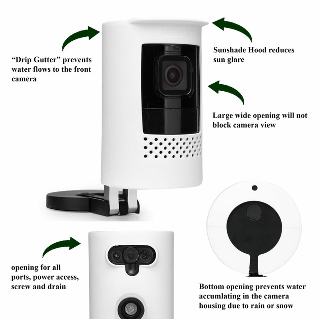 Silicone Skin Case Cover for Ring Stick Up Camera Battery (2nd