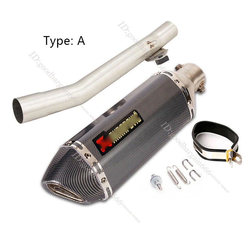 Silenciadores silenciadores de tubo de escape medio 51 mm para Suzuki Bandit 600 GSF600 1995-2006 Foto 4 de 4