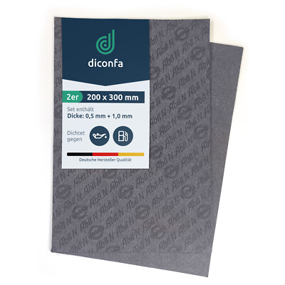 diconfa Dichtungsbogen ABIL N Dichtungspapier ca. A4 - SET - je 1x 0,5 / 1,0 mm