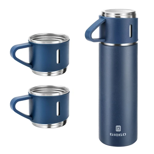Stainless Steel Thermo 500ml/16.9oz Vacuum Insulated Bottle with Cup for Coff...