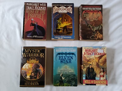 Set of 6 Margaret Weis and Tracy Hickman Paperback Fantasy Books