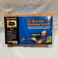 LINKSYS Router 10/100 5-Port Switch  easy expansion Model EZXS55W