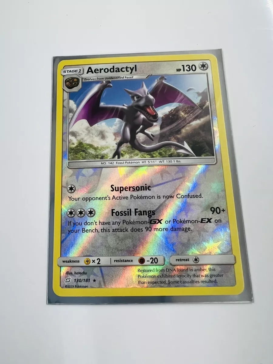  Pokemon - Aerodactyl 130/181 - Team Up - Reverse Foil - Rare -  Single Card : Toys & Games