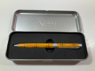 Vintage ACME Studio CHARLES & RAY EAMES ''Dots Yellow'' Twist Rollerball Pen NEW