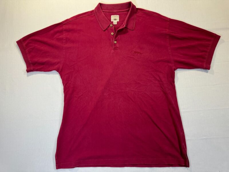 Tommy Bahama Original Island Sport Cotton Short Sleeve Shirt Red Size L