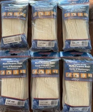 6-Pack Seasense Braided Nylon Multi-Purpose Rope 1/4"x50'