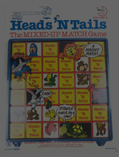 Vintage 1983 Heads’ N Tails Board Game Made In USA Memory Flip Smethport Co