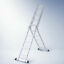 thumbnail 1 - Aluminium Ladder Extension 5.7m Multipurpose Folding Adjustable steps w Foot Bar