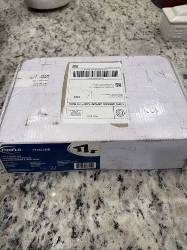 PROFLO PF9870MB Kelper Deck Mounted Roman Tub Filler, Matte Black - Picture 4 of 5