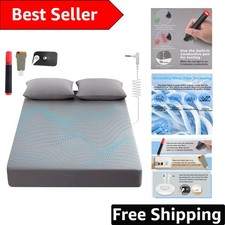 Grounding Bed Sheet Kit King: Relieve Pain  Improve Sleep with Geometric Design