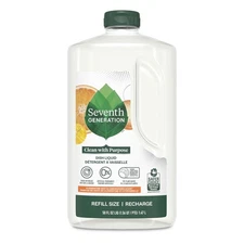 Seventh Generation Dish Soap Refill Dishwashing Liquid Soap,  50 fl oz