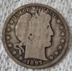 1897 S Barber Silver Half Dollar San Francisco Mint