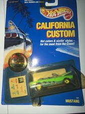 Hot Wheels 1990 California Custom '65 Mustang #1241 Sealed Real Riders