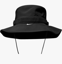 NWT Nike Unisex Dri-FIT Bucket Hat Black Hats Cap Size M/L