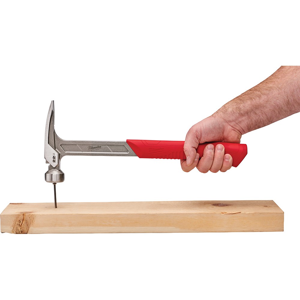 Milwaukee 48-22-9023 22-Oz Smooth Face Straight Claw Framing Hammer