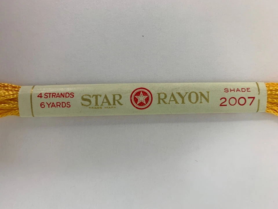 American Thread Star Rayon Embroidery Floss Thread AT102 Lot of 5 VTG - Image 2 of 4