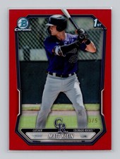 2026 Bowman #BCP-146 Matt Klein 1st Bowman Chrome Red Refractor /5 COL Rockies