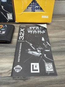 SEGA 32x STAR WARS Arcade Game, 1994, w/manual