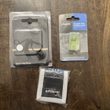 Polaroid Accessory Pack, Lens Cap Strap, Bubble Level 2x , Memory Card Wallet