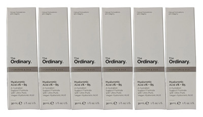 (6 Pack) The Ordinary Hyaluronic Acid 2% B5 Serum 30ml Hydrating Moisture Vegan