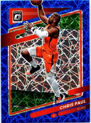 2021-22 Panini Donruss Optic #115 Chris Paul Blue Velocity Prizm Phoenix Suns
