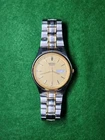 Seiko Watch Men 37mm Luminous Dial Two Tone Daydate Round 7N43-9048