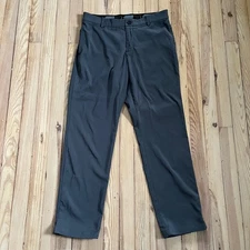 Nike Dri-FIT Men's Golf Pants Charcoal Gray Flat Front Athletic Fit Size 32x30