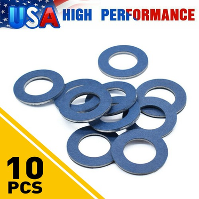 #ad 10PCS FIT FOR TOYOTA amp;LEXUS amp;SCION OIL PLUG DRAIN WASHER GASKETS 90430 12031 $10.44