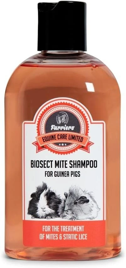 Farriers Equine Care Lice & Mite Shampoo for Guinea Pigs & Small Mammals 250ML