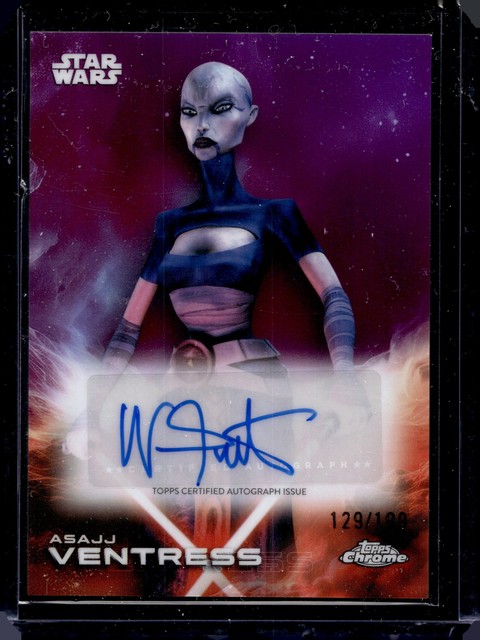 2025 TOPPS CHROME STAR WARS NIKA FUTTERMAN ASAJJ VENTRESS AUTO #D /199 C01