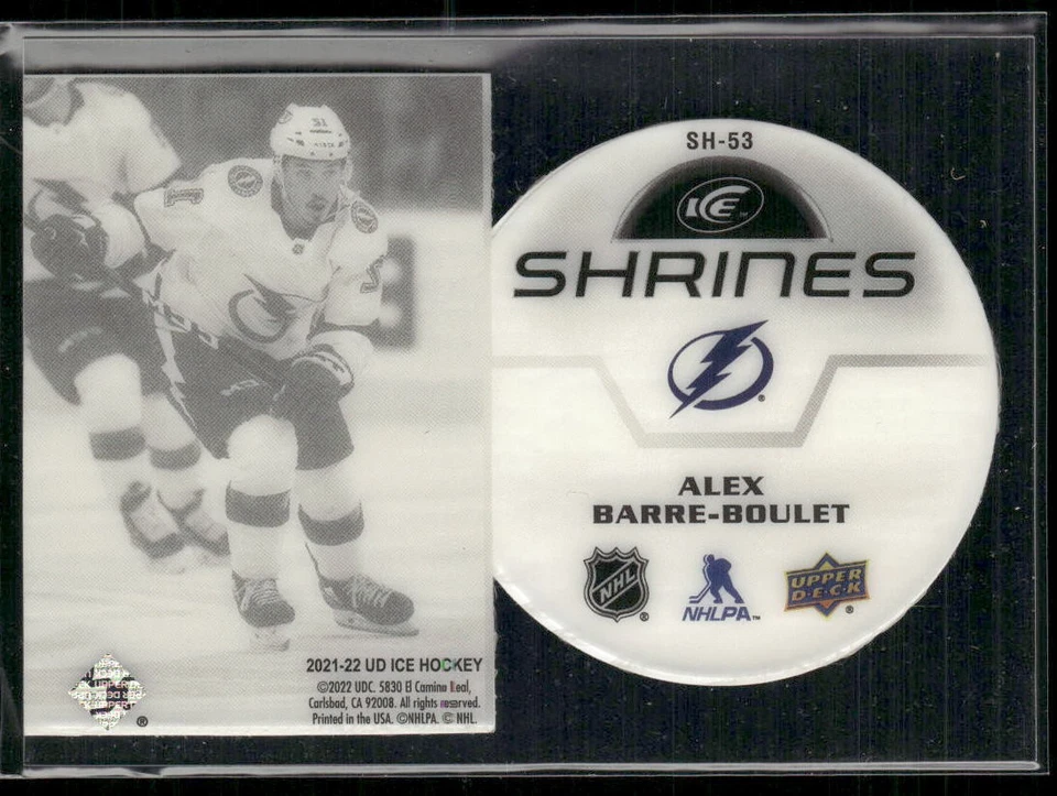2021-22 Upper Deck Ice Alex Barre-Boulet Shrines #SH-53 Tampa Bay Lightning - Image 2 of 2