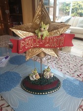 Pocket Dragon Figurine PEACE ON EARTH 1994 Xmas Centrepiece/ Treetopper Unboxed