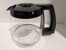 12 Cup Replacement Coffee Pot - Clear And Black